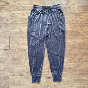 Offline by Aerie Pants Size S Gray Velour Velvet Joggers Sweatpants